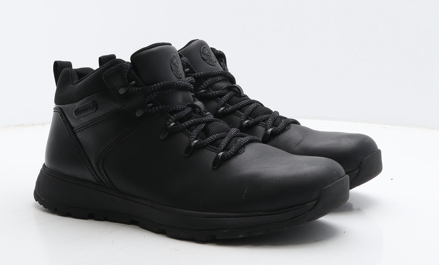 Firetrap Mens Black Leather Combat Boot UK 9.5 44