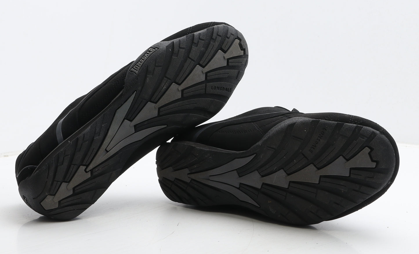 Lonsdale Mens Black Leather Trainer UK 10 45