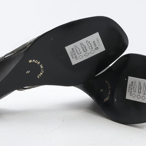 Kaleidoscope Womens Grey Synthetic Mule Heel UK 8