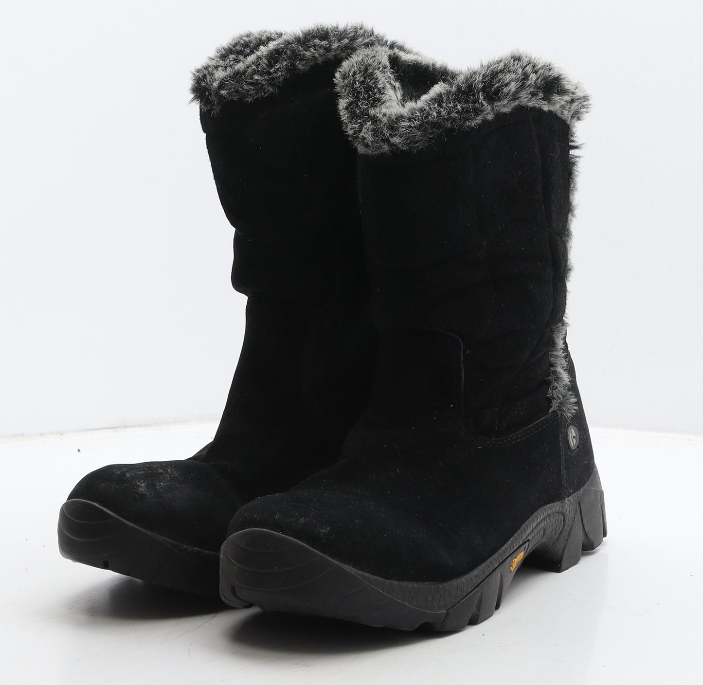 Vibram Womens Black Leather Snow Boot Boot UK 8 42
