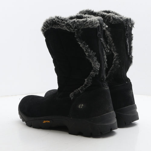 Vibram Womens Black Leather Snow Boot Boot UK 8 42