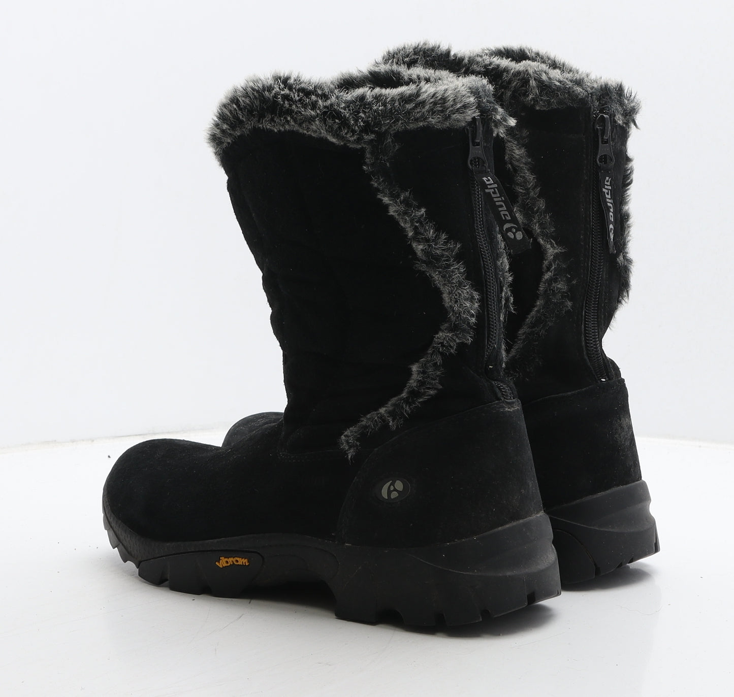 Vibram Womens Black Leather Snow Boot Boot UK 8 42