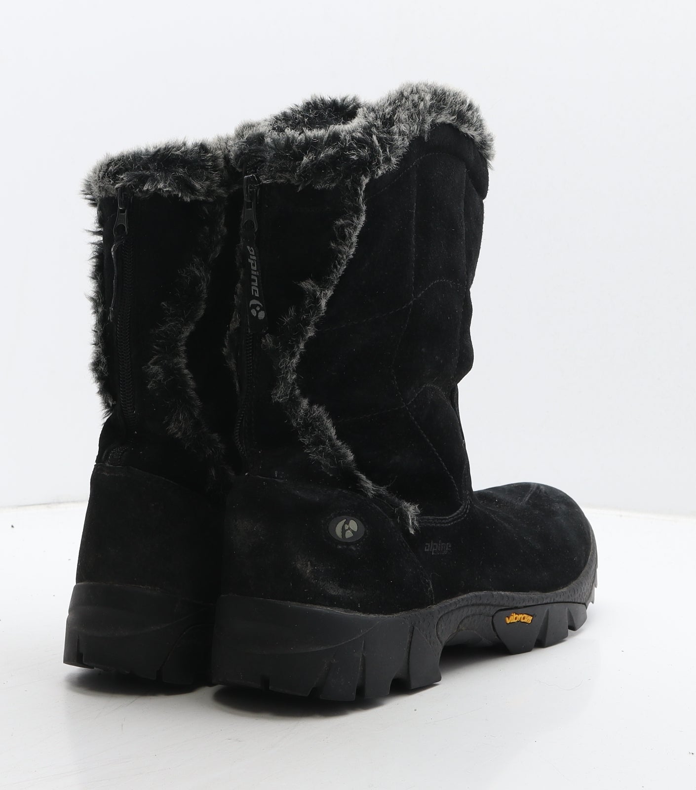 Vibram Womens Black Leather Snow Boot Boot UK 8 42