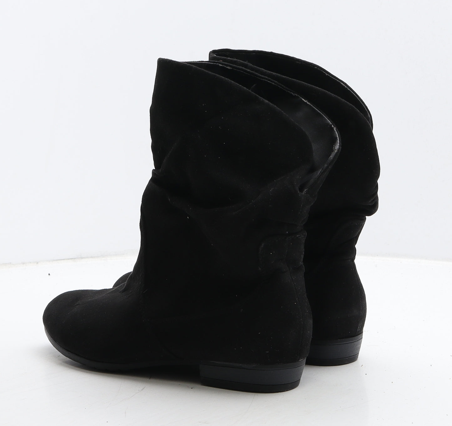 TU Womens Black Suede Bootie Boot UK 4