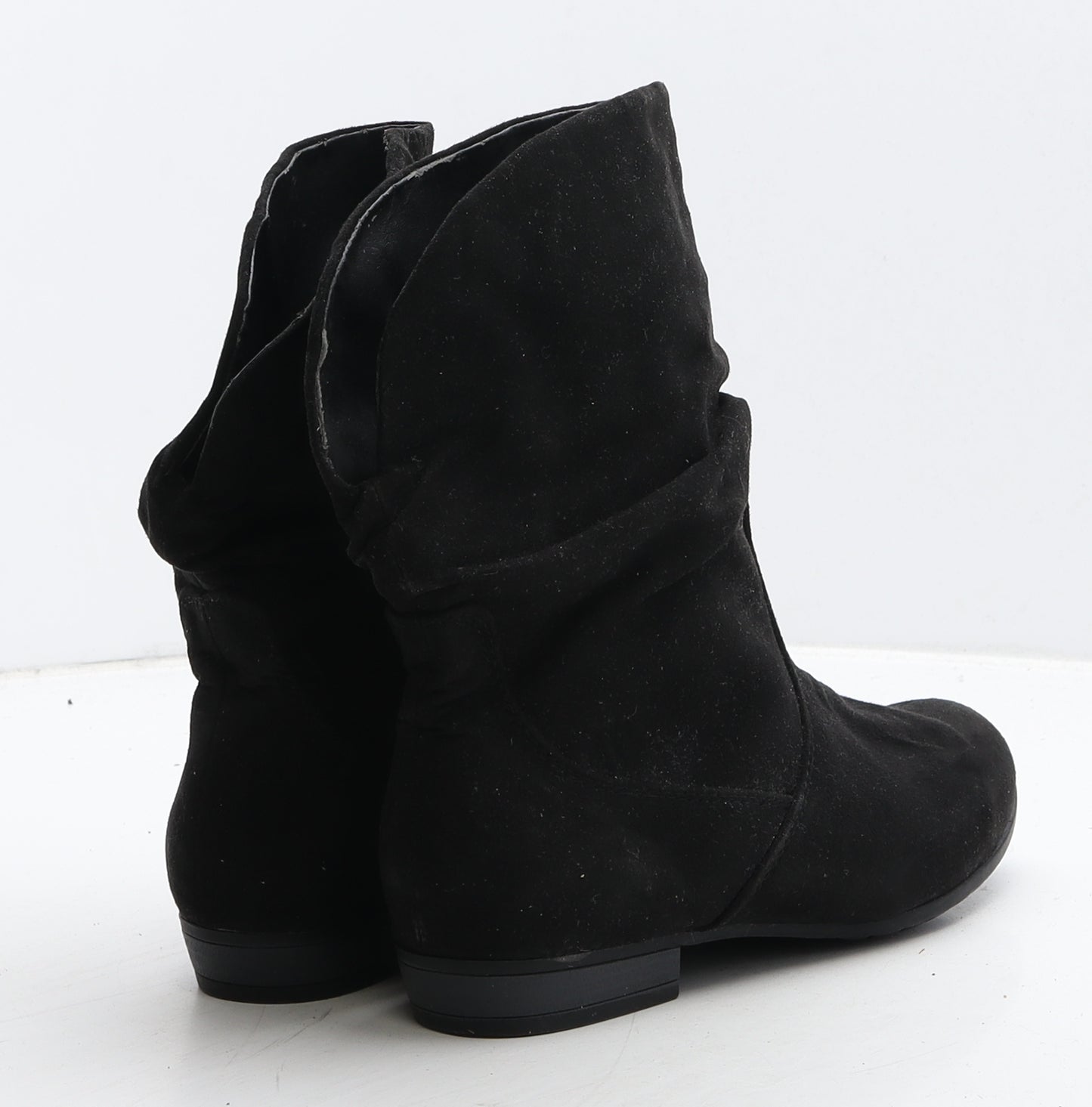 TU Womens Black Suede Bootie Boot UK 4