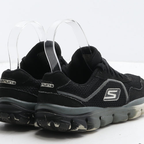 Skechers Boys Black Fabric Trainer UK 13.5 33