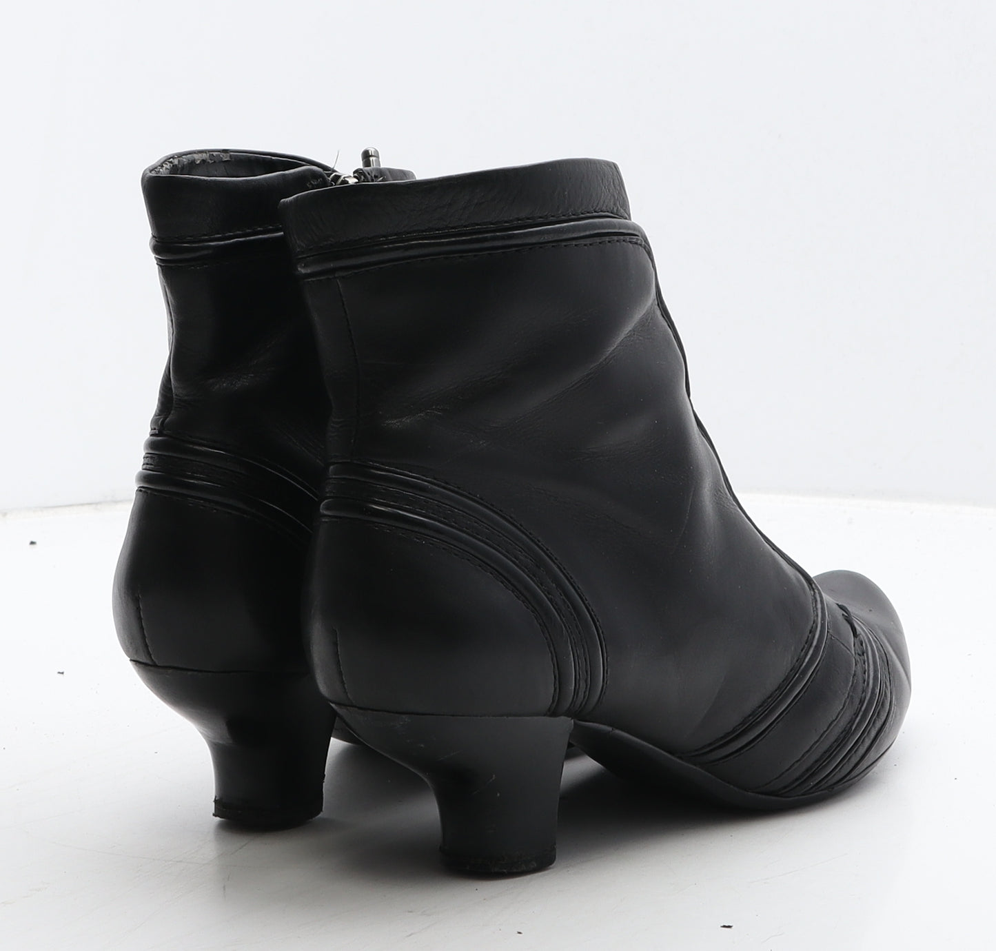 Clarks Womens Black Leather Bootie Boot UK 5