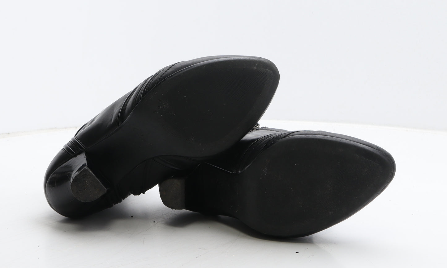 Clarks Womens Black Leather Bootie Boot UK 5
