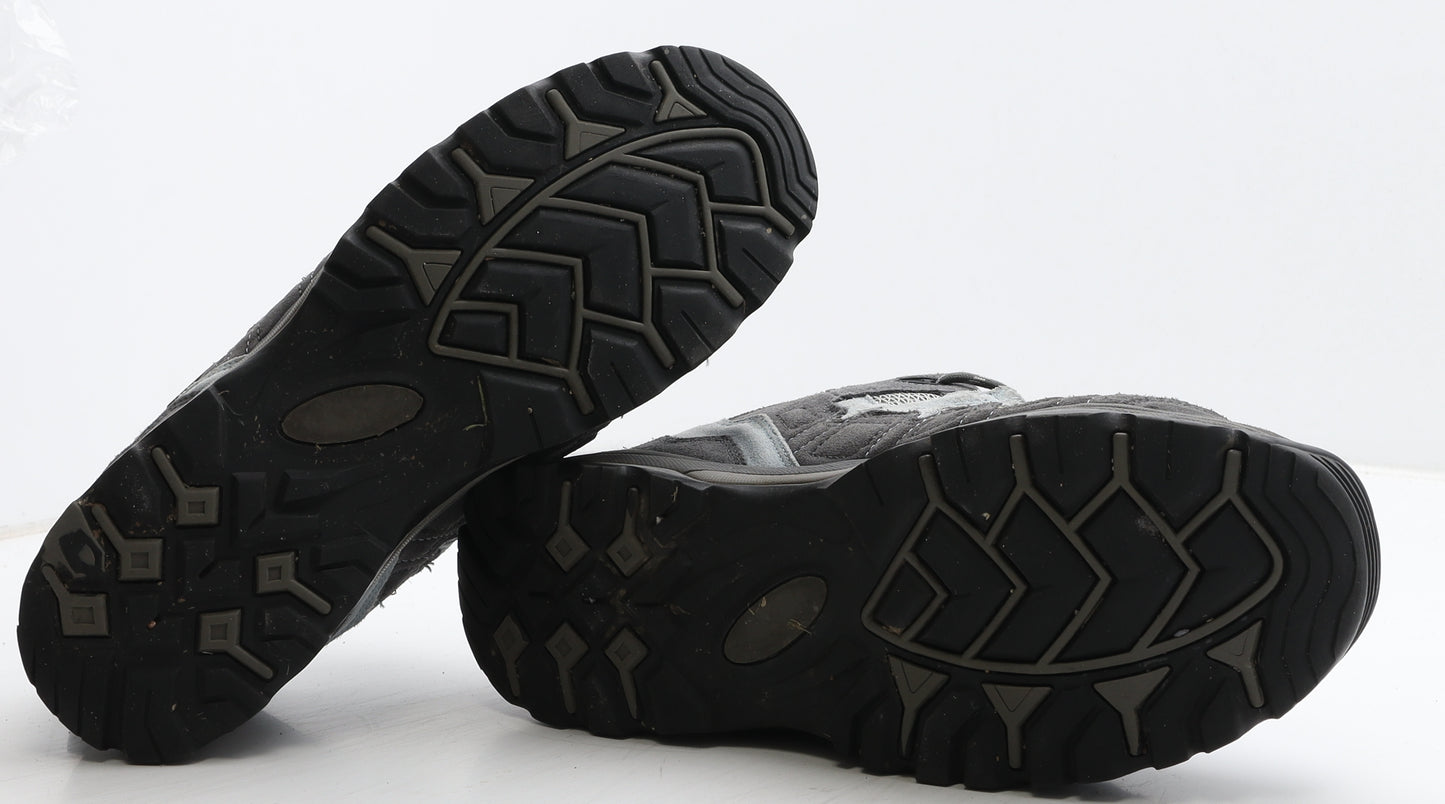 Trespass Mens Grey Geometric Leather Trainer UK 11 45