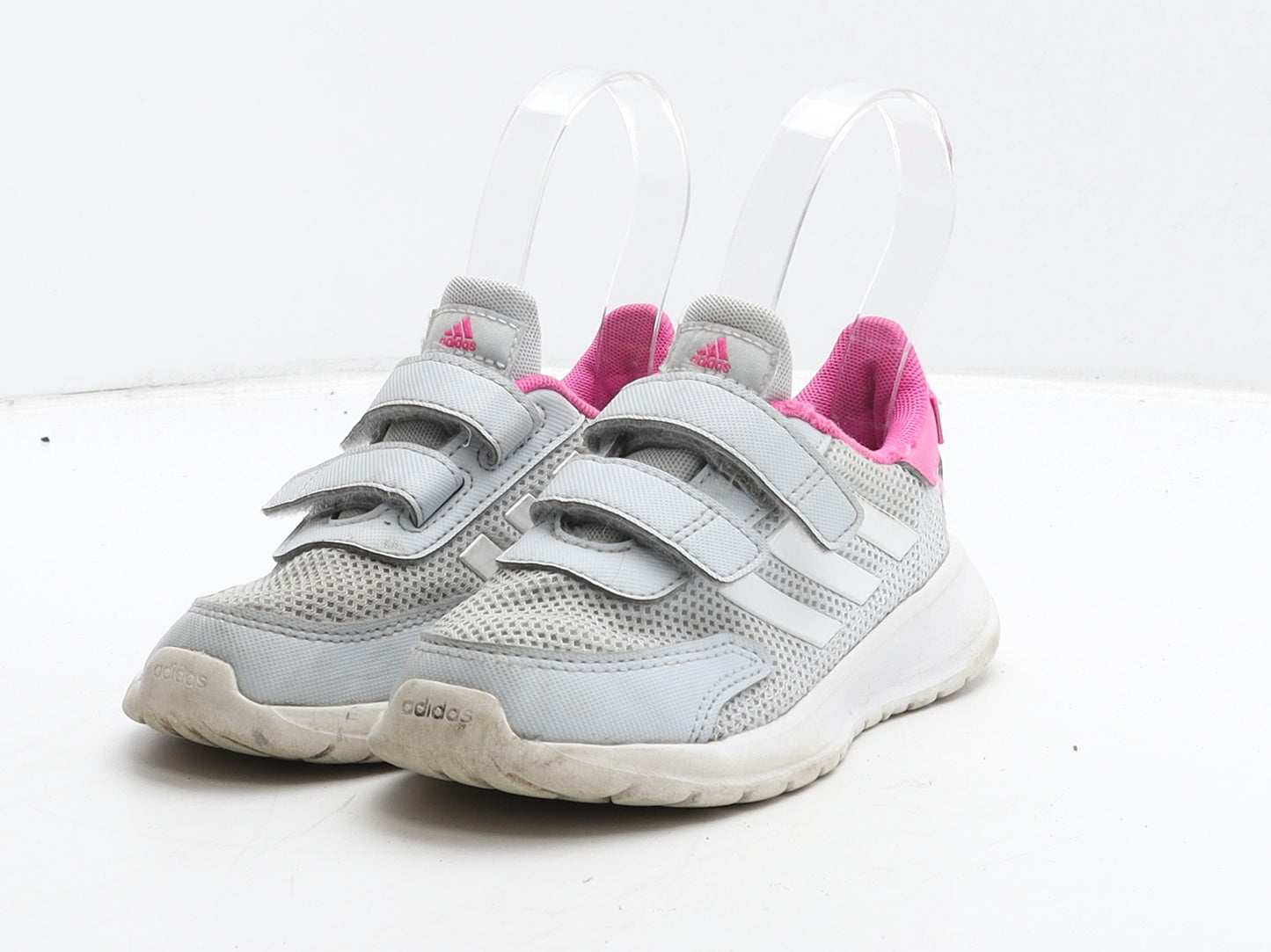 adidas Girls Grey Fabric Trainer UK 9 26