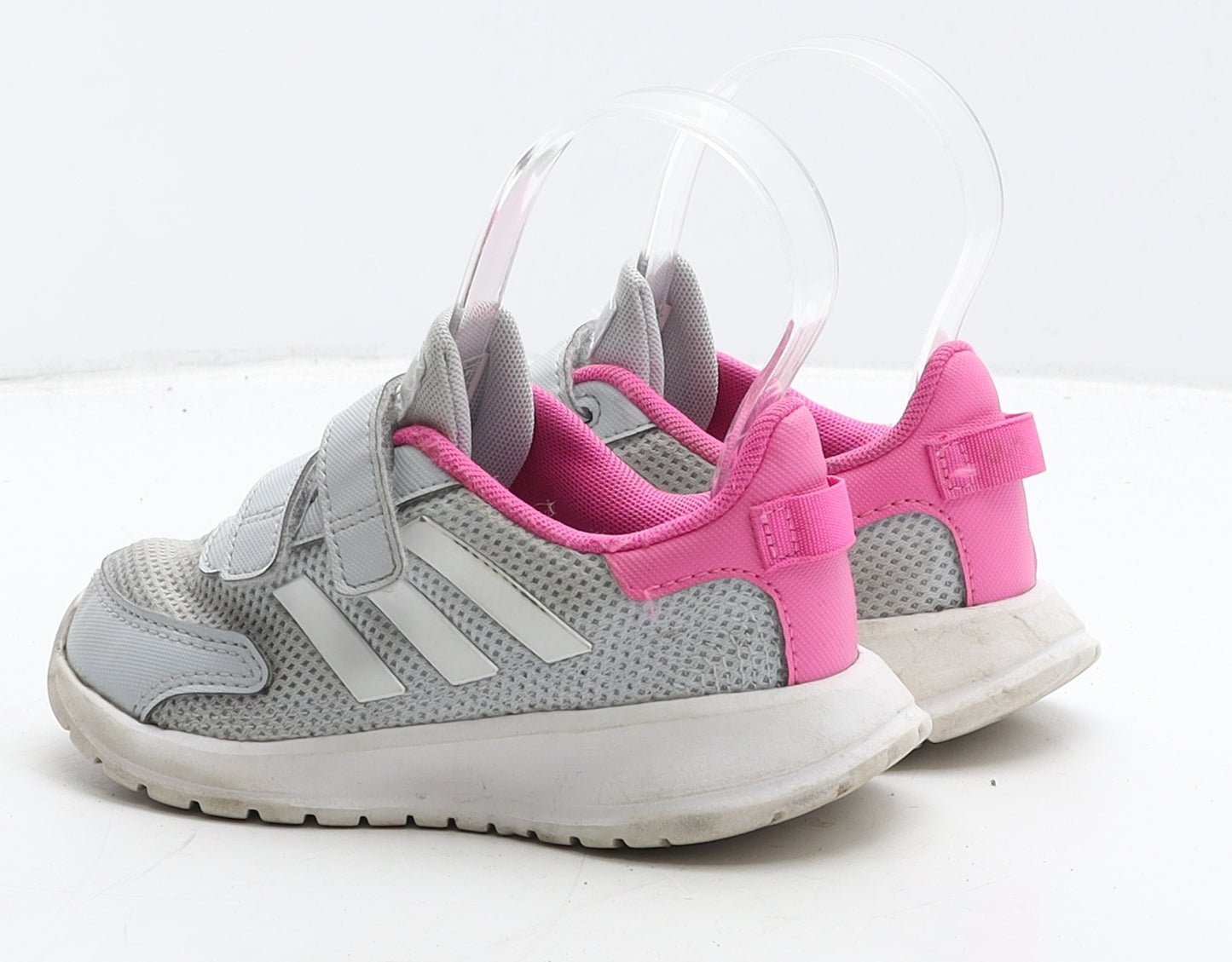 adidas Girls Grey Fabric Trainer UK 9 26