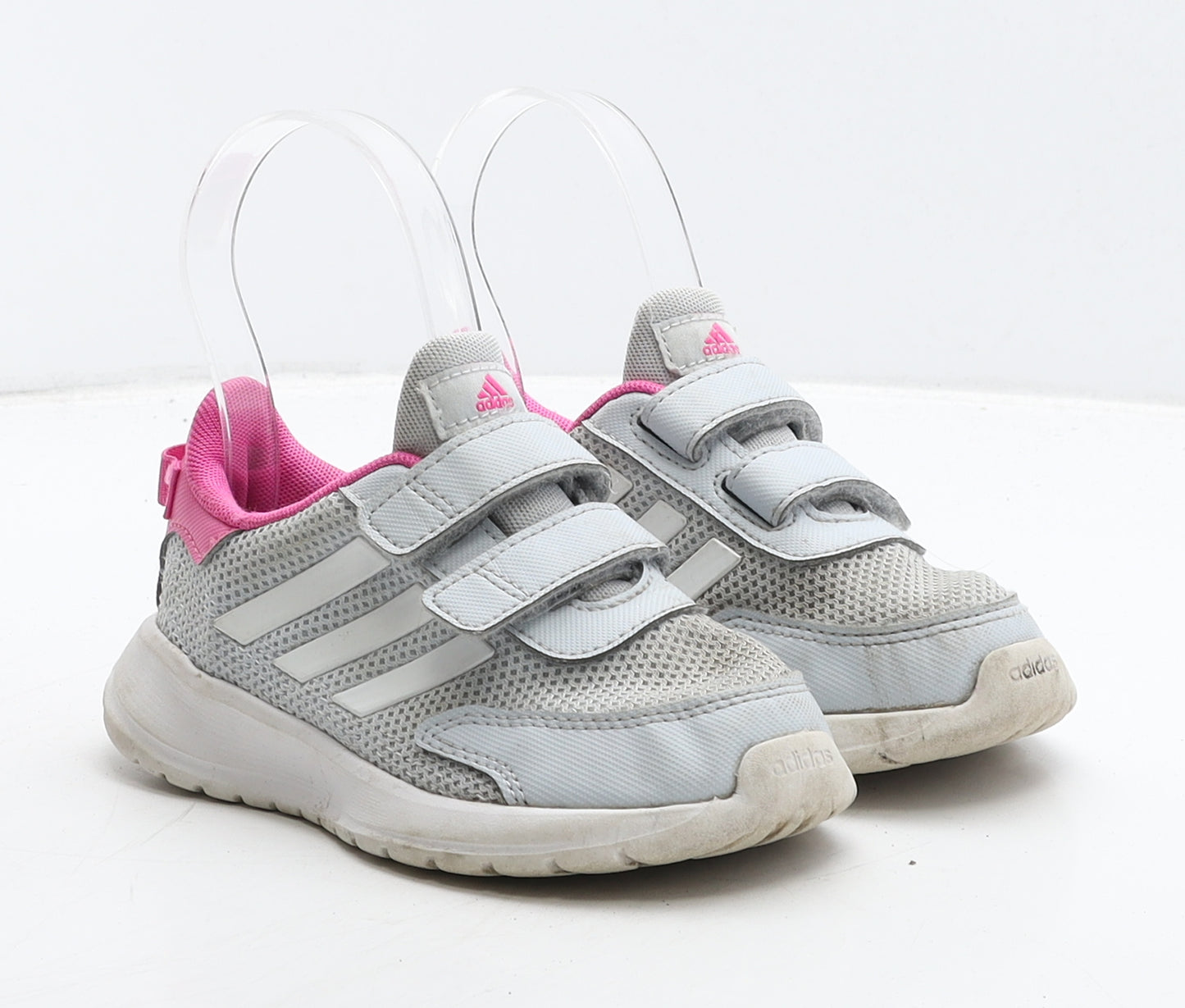 adidas Girls Grey Fabric Trainer UK 9 26