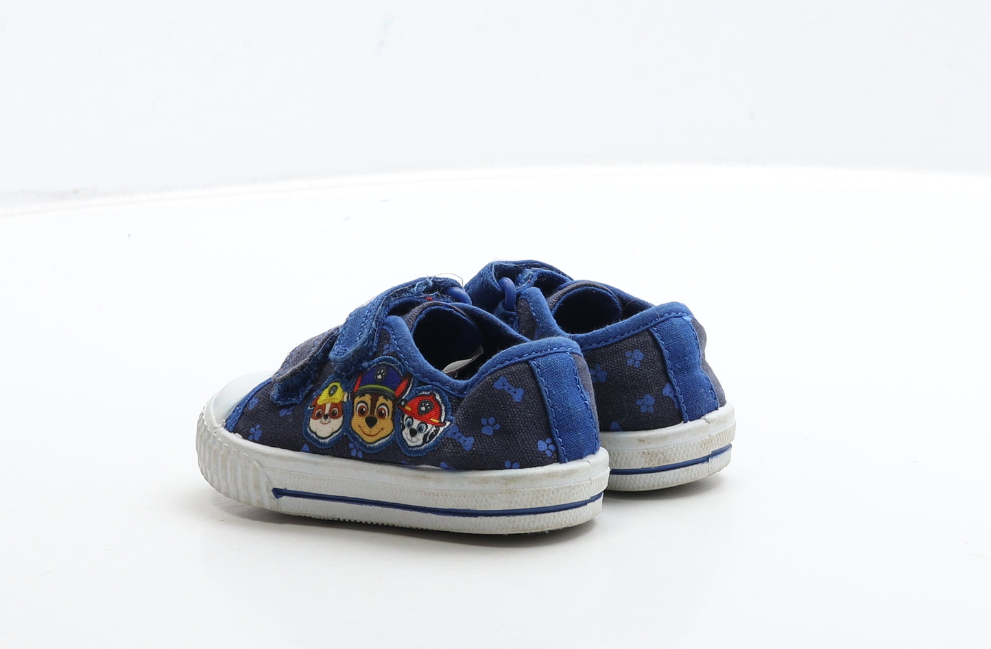 George Boys Blue Geometric Fabric Trainer UK 4 - Paw Patrol