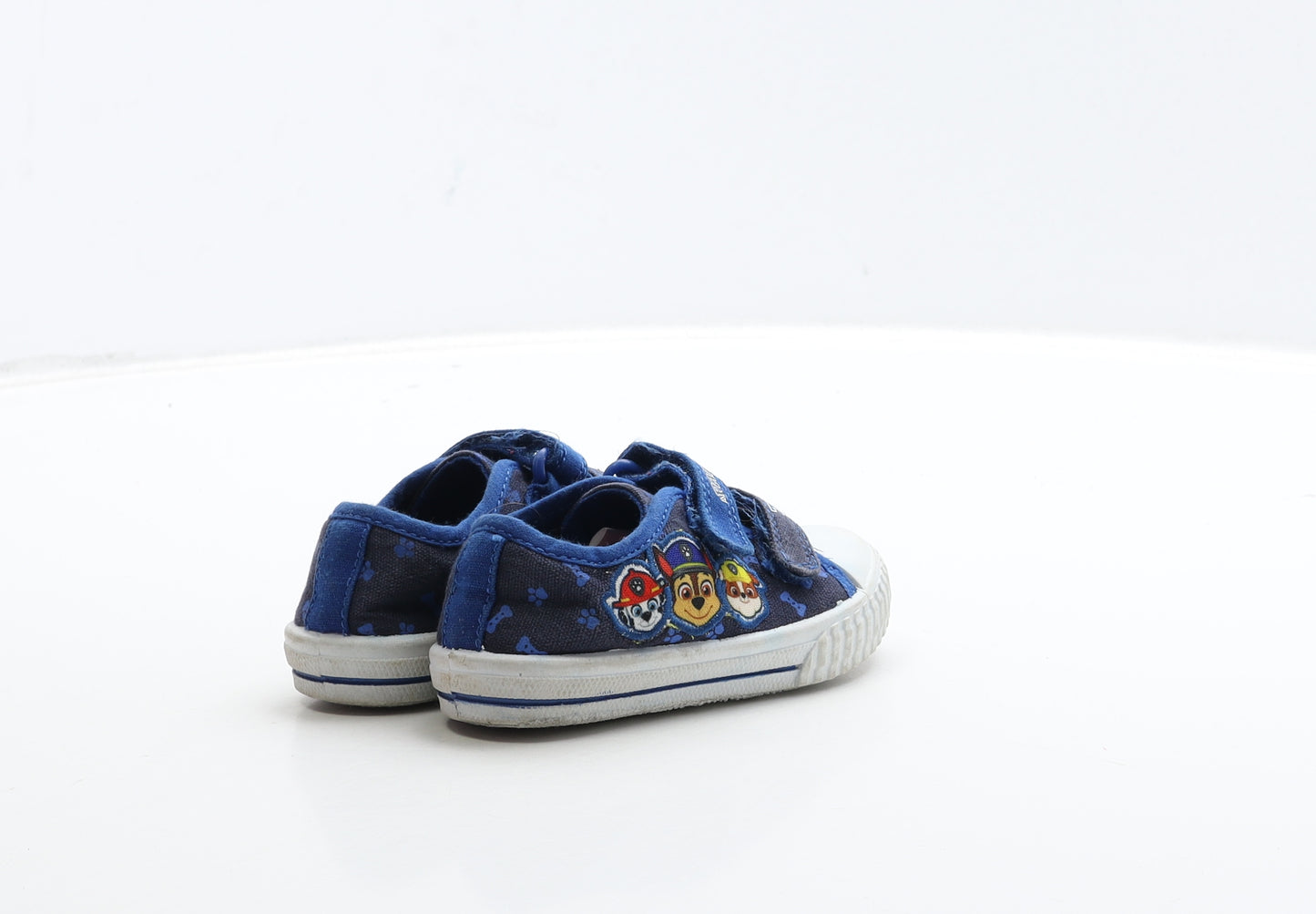 George Boys Blue Geometric Fabric Trainer UK 4 - Paw Patrol