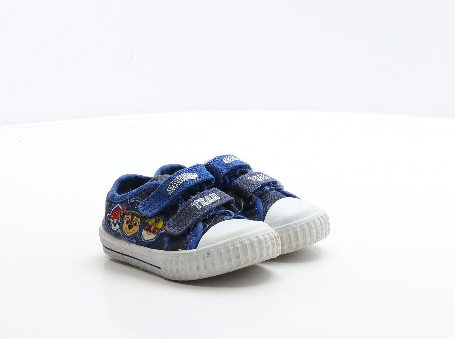 George Boys Blue Geometric Fabric Trainer UK 4 - Paw Patrol