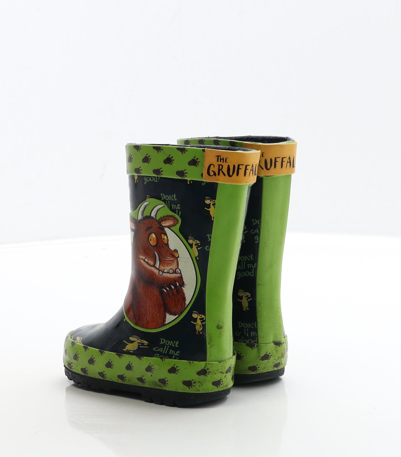 TU Boys Green Rubber Wellies Boot UK 4 - The Gruffalo