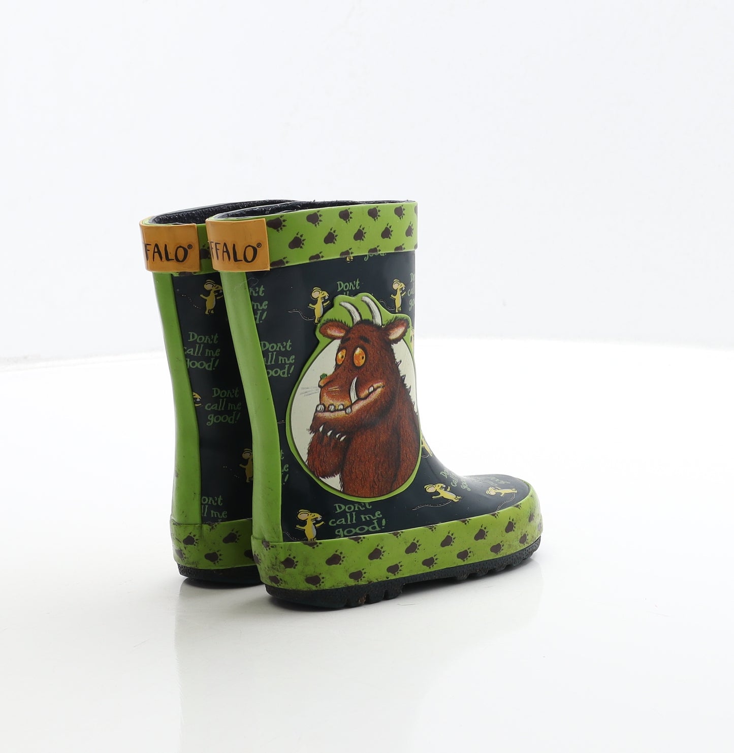 TU Boys Green Rubber Wellies Boot UK 4 - The Gruffalo