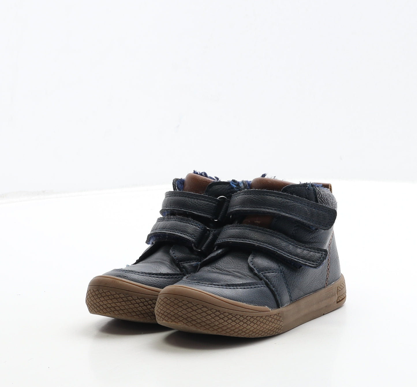 Debenhams Boys Blue Leather Trainer UK 6