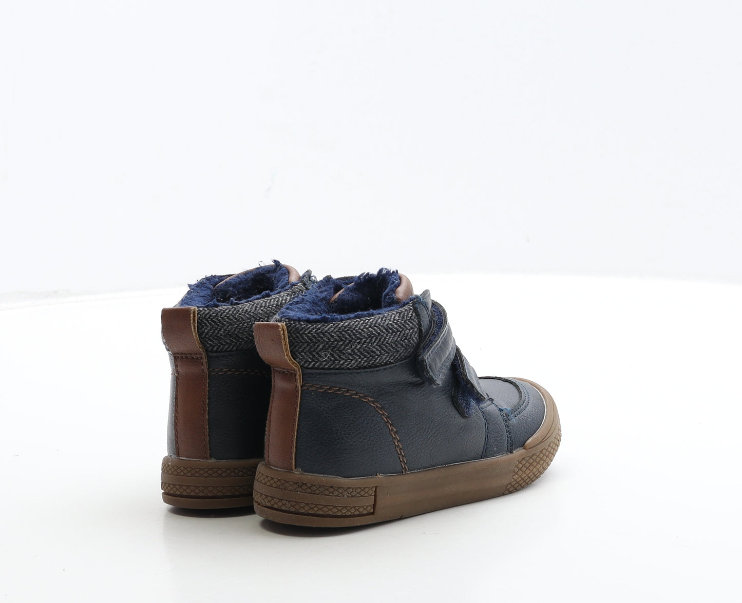 Debenhams Boys Blue Leather Trainer UK 6