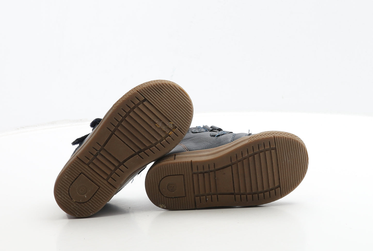 Debenhams Boys Blue Leather Trainer UK 6