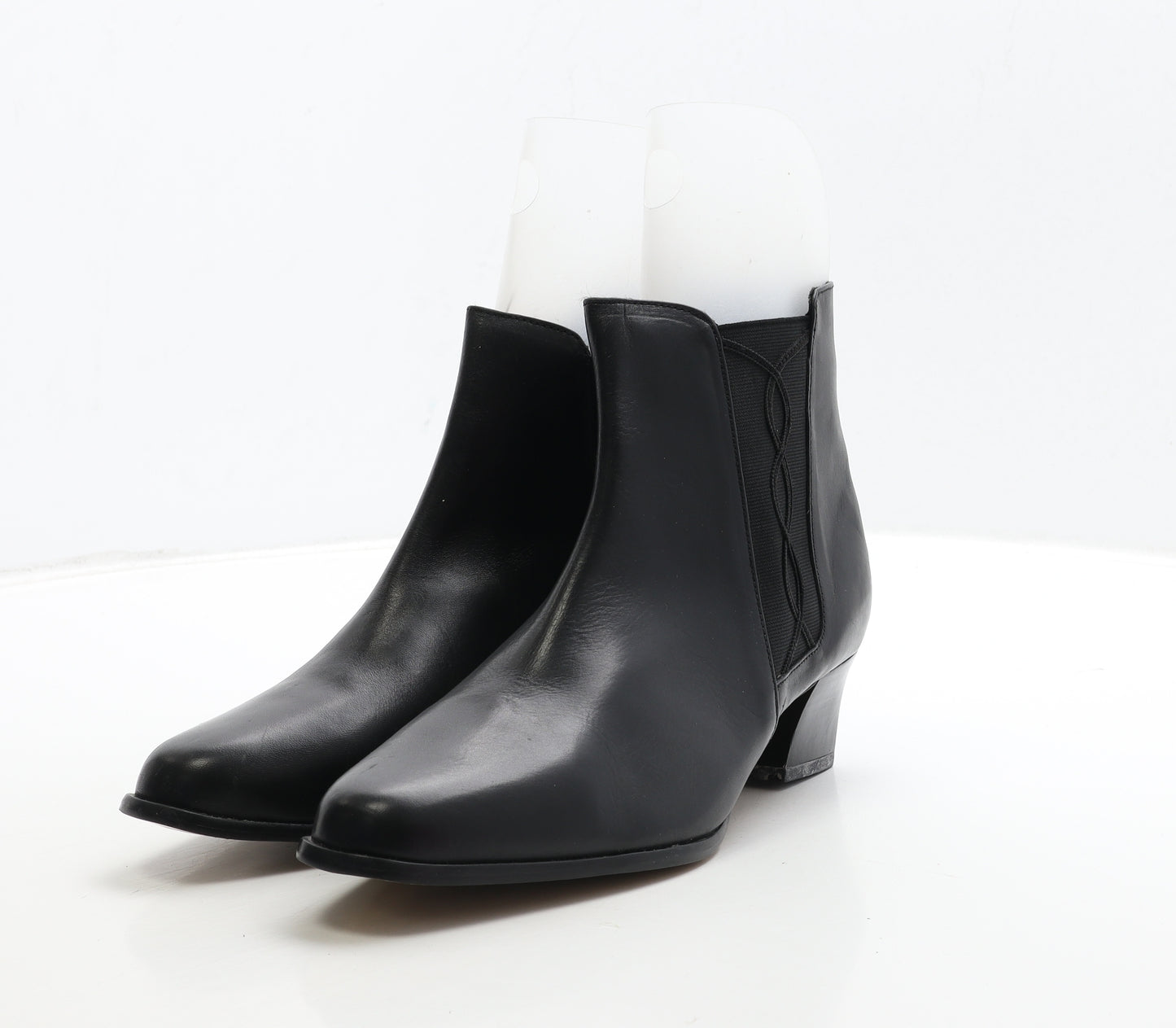 Vabenni Womens Black Leather Chelsea Boot UK 8