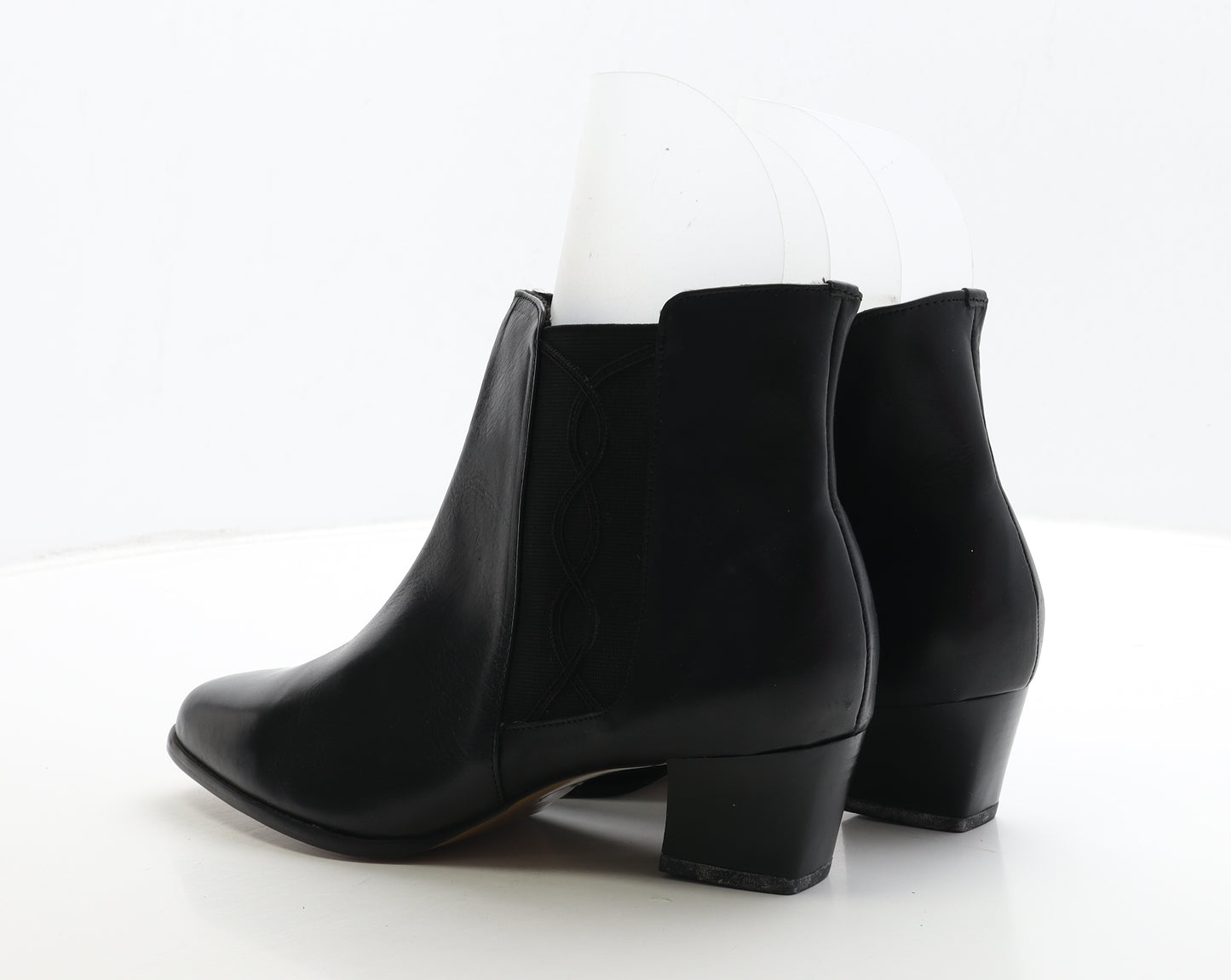 Vabenni Womens Black Leather Chelsea Boot UK 8
