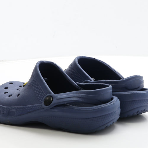 Preworn Boys Blue Rubber Clog Sandal UK 5 38 - Pokemon Charms