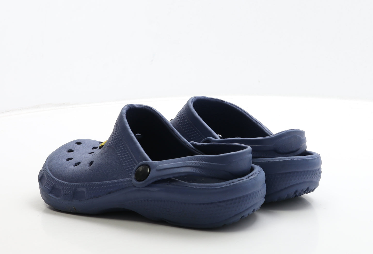Preworn Boys Blue Rubber Clog Sandal UK 5 38 - Pokemon Charms