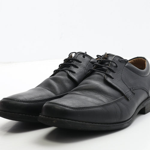 Soleflex Mens Black Leather Oxford Dress UK 8 42