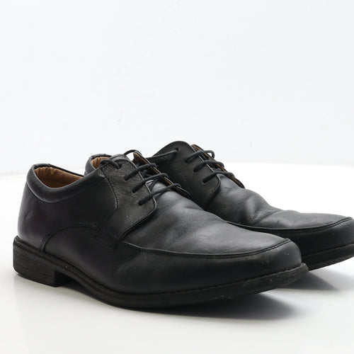 Soleflex Mens Black Leather Oxford Dress UK 8 42