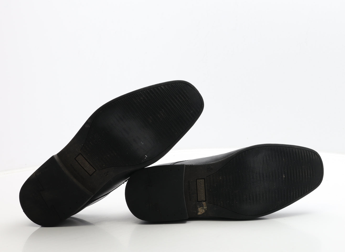 Soleflex Mens Black Leather Oxford Dress UK 8 42