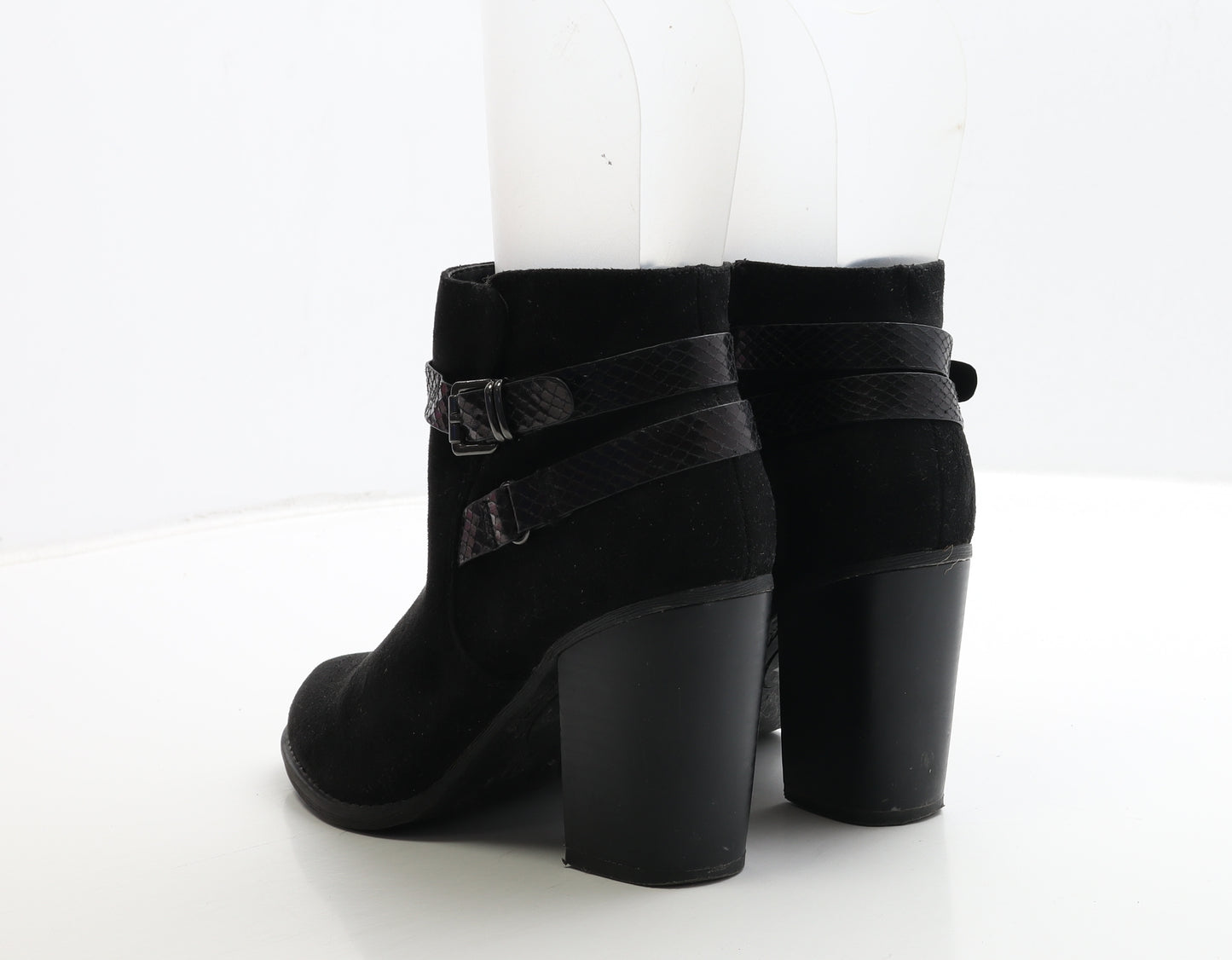 Dorothy Perkins Womens Black Leather Bootie Boot UK 6 39