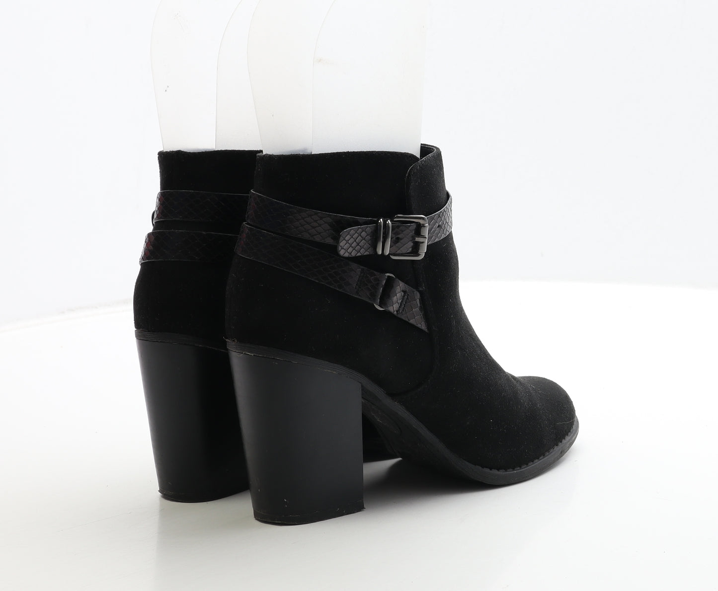 Dorothy Perkins Womens Black Leather Bootie Boot UK 6 39