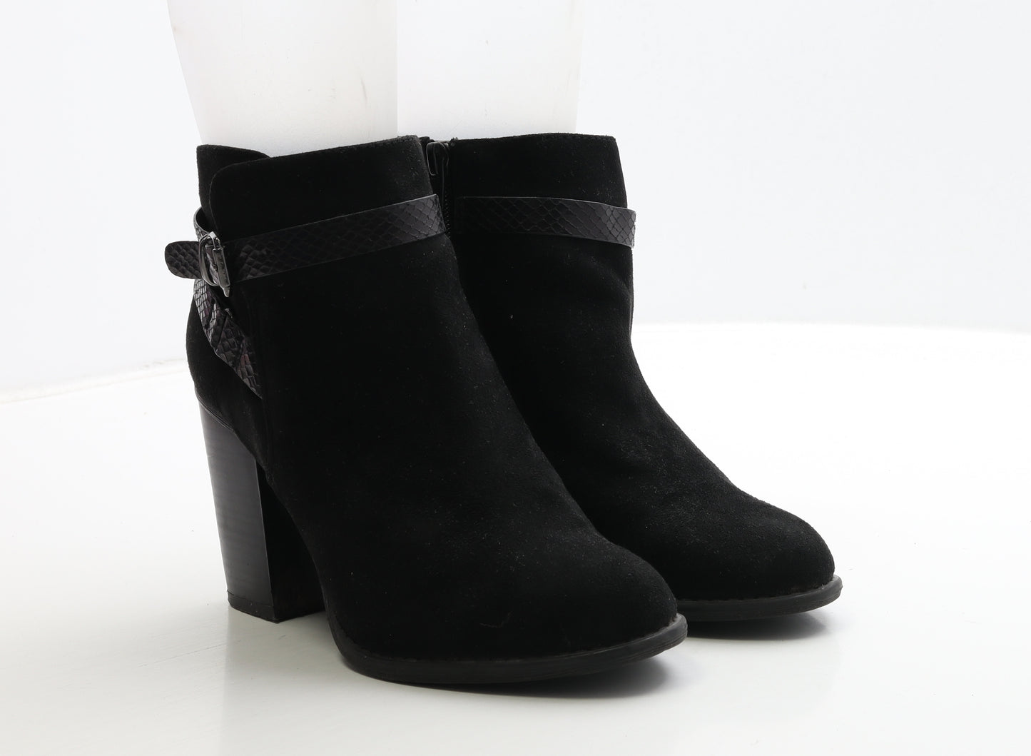 Dorothy Perkins Womens Black Leather Bootie Boot UK 6 39