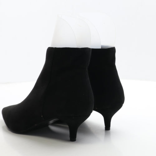 Primark Womens Black Suede Bootie Boot UK 8 42