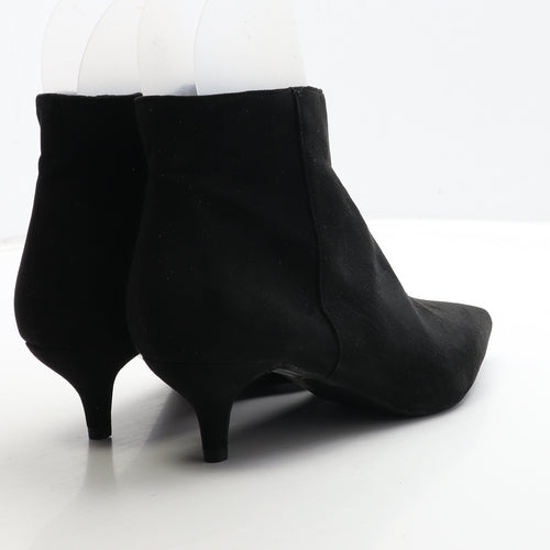 Primark Womens Black Suede Bootie Boot UK 8 42