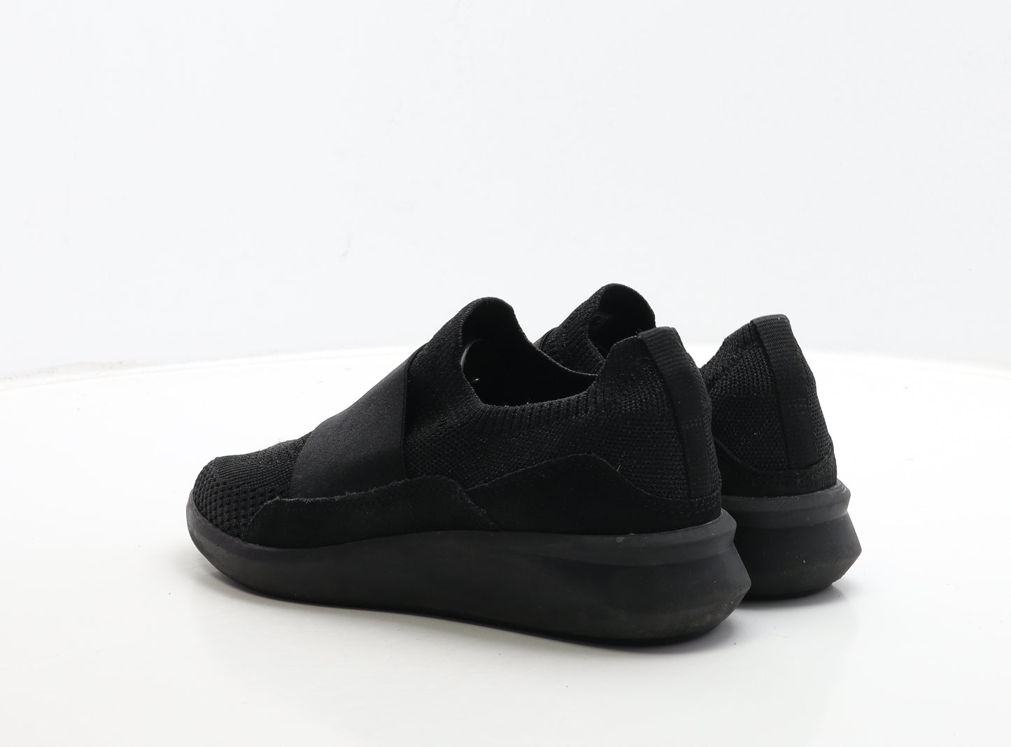 Clarks Womens Black Polyester Trainer UK 7 41