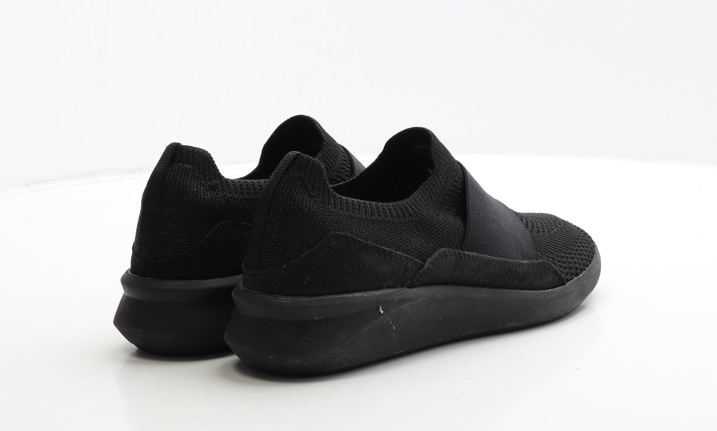 Clarks Womens Black Polyester Trainer UK 7 41
