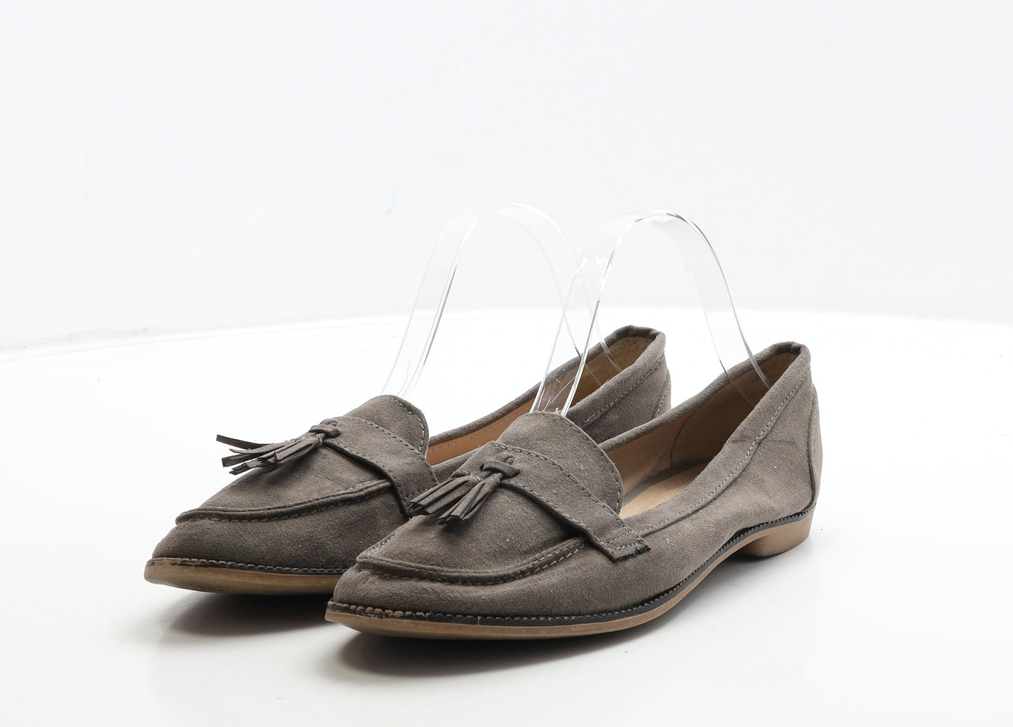 Dorothy Perkins Womens Brown Leather Loafer Flat UK 6 39
