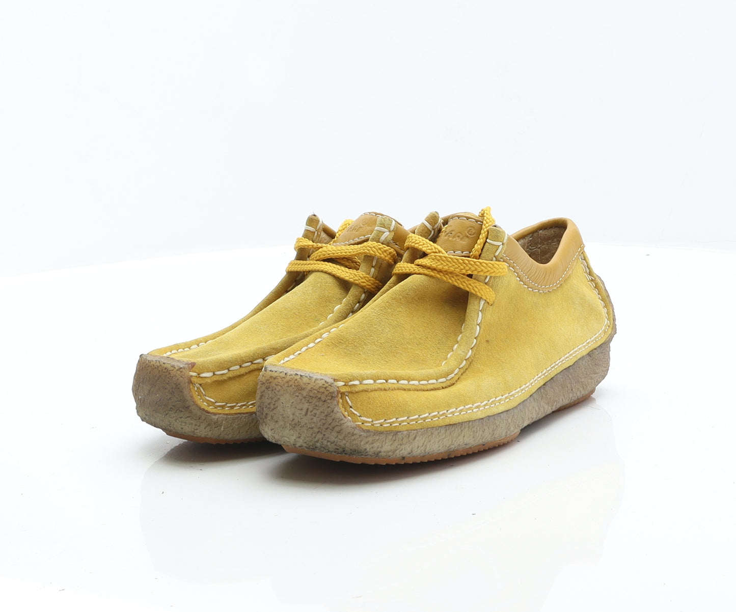 Tau-Nari Boys Yellow Leather Chukka Dress UK 2 35