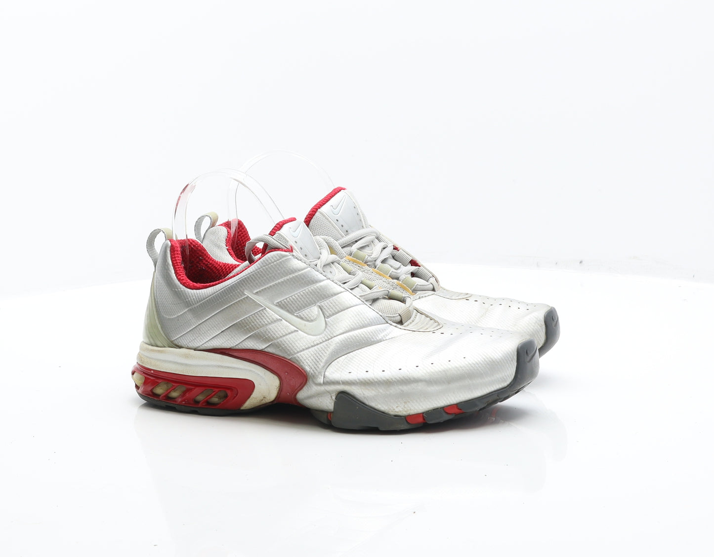 Nike Mens Silver Leather Trainer UK 6