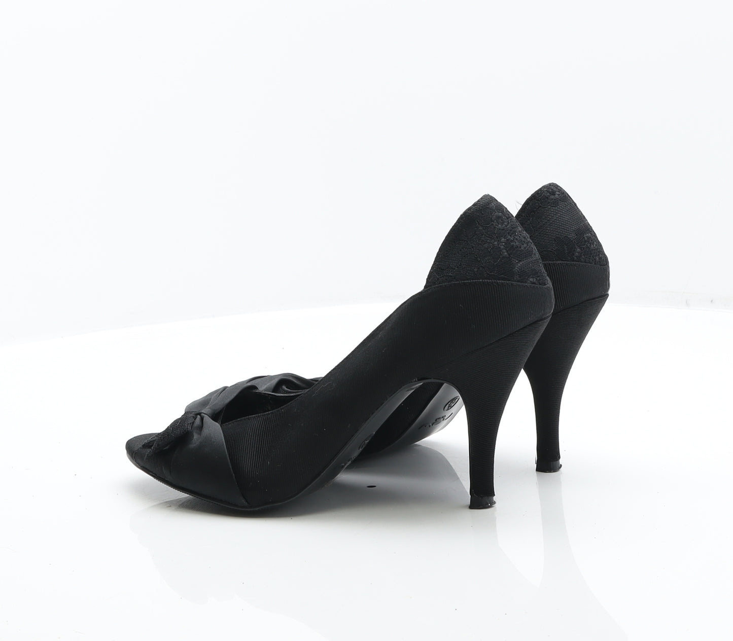 New Look Womens Black Fabric Court Heel UK 6 39