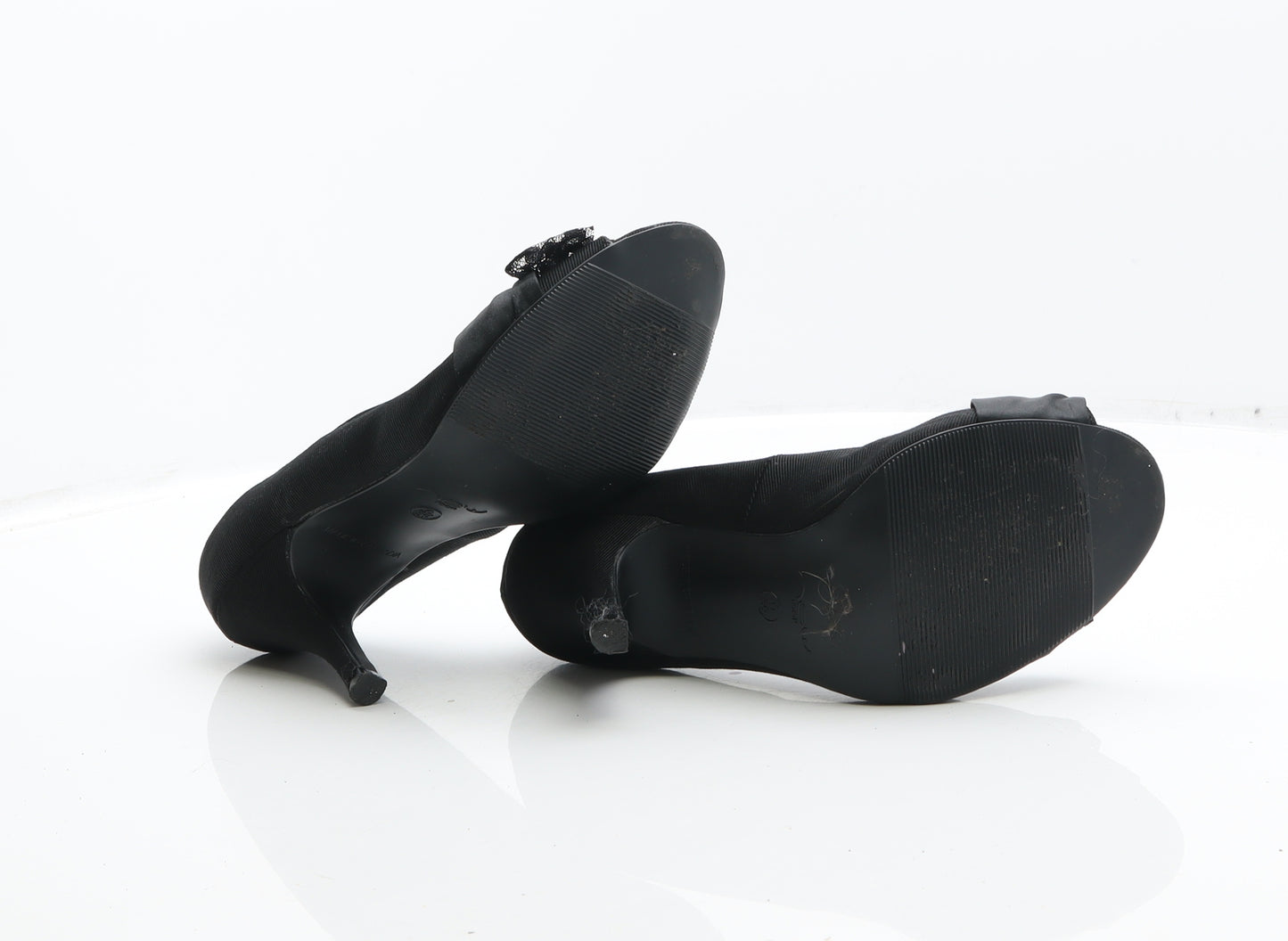 New Look Womens Black Fabric Court Heel UK 6 39