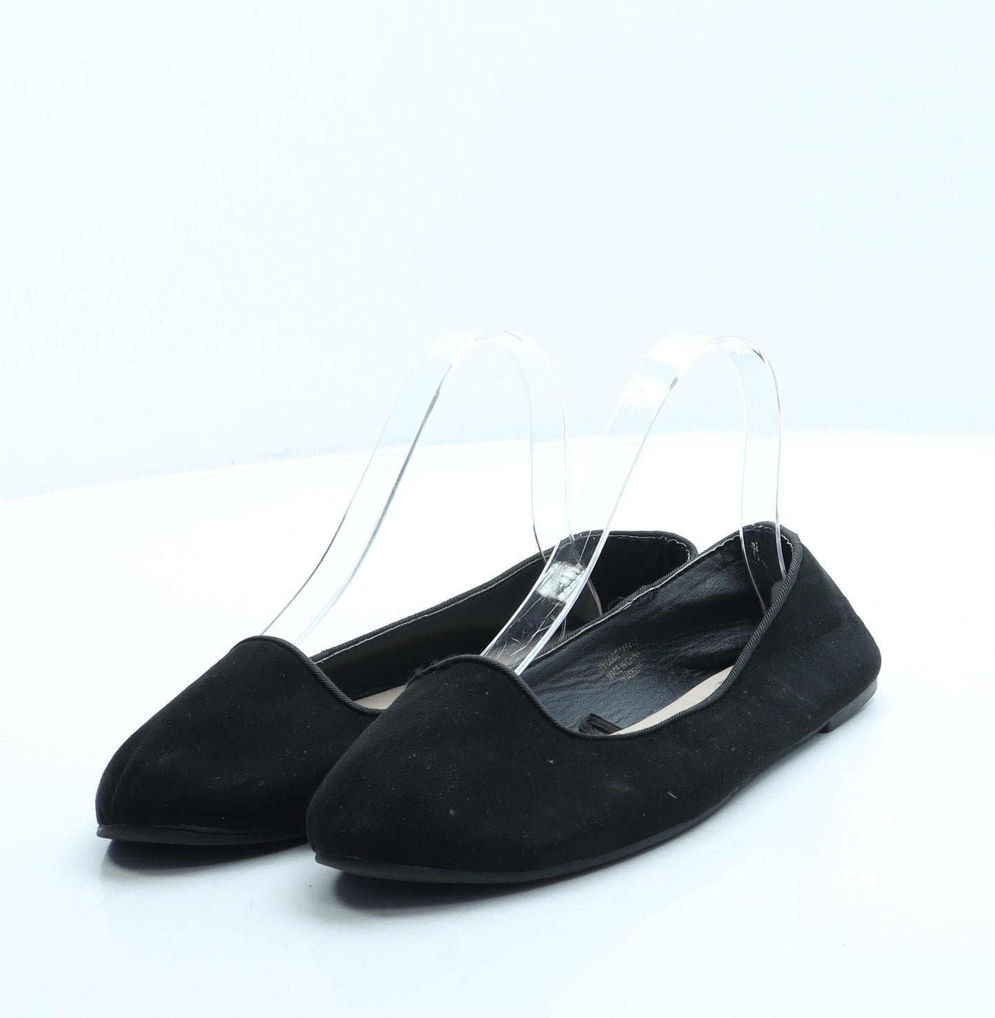 Primark Womens Black Suede Flat UK 5 38 US 7