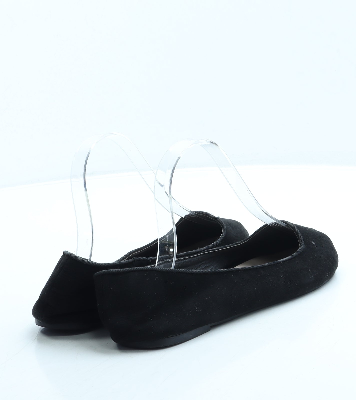 Primark Womens Black Suede Flat UK 5 38 US 7
