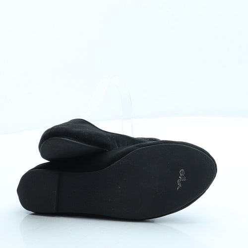 Primark Womens Black Suede Flat UK 5 38 US 7
