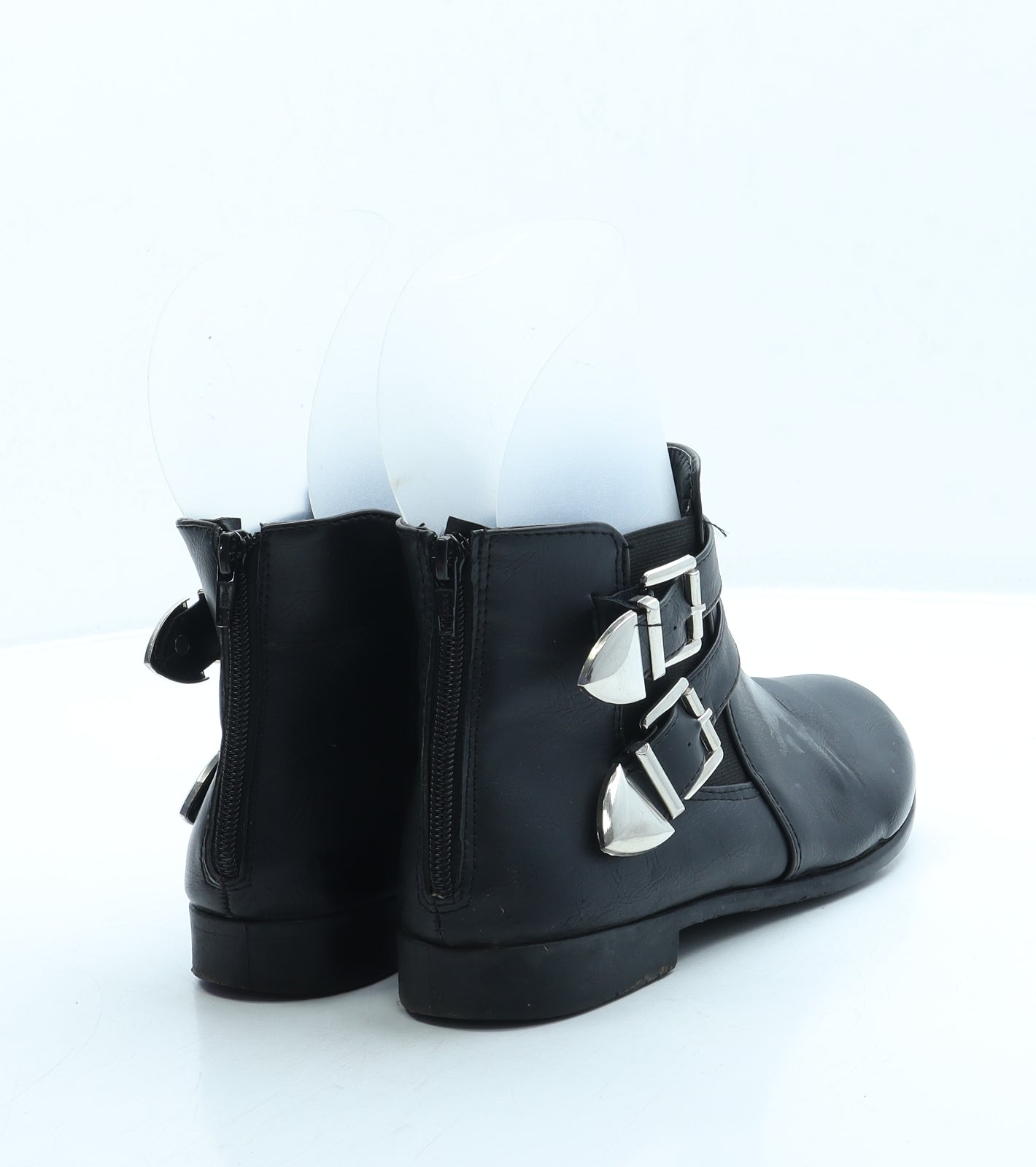 Lilley Womens Black Leather Chelsea Boot UK 5