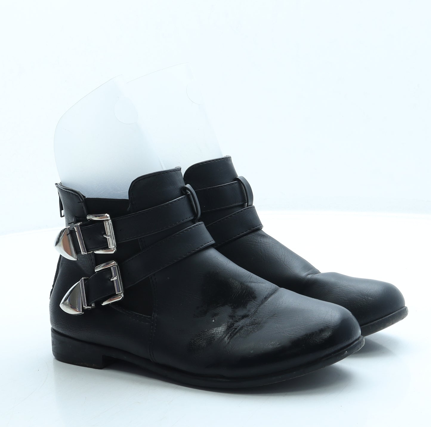 Lilley Womens Black Leather Chelsea Boot UK 5