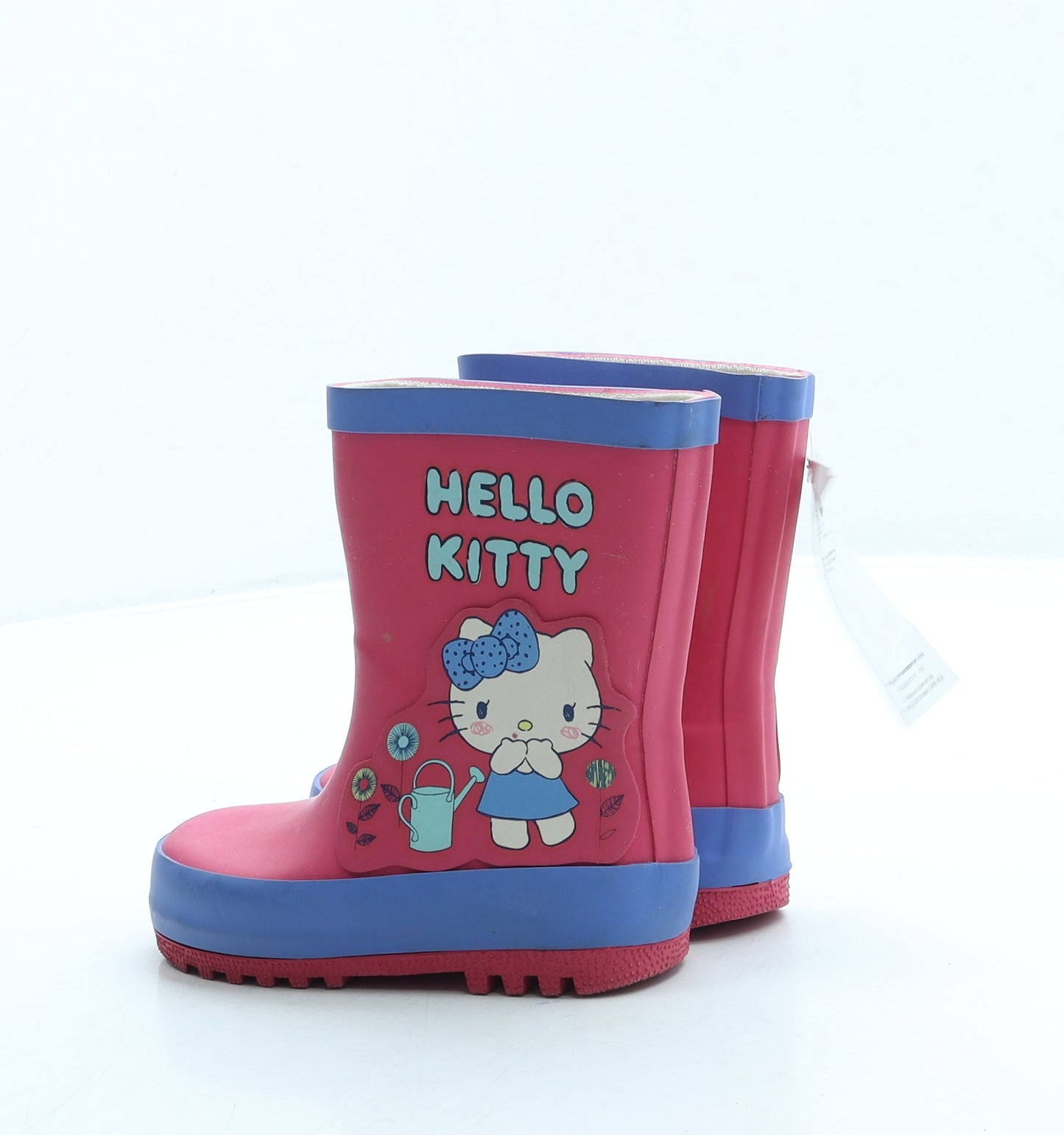Marks and Spencer Girls Pink Rubber Wellies Boot UK 5 21 - Hello Kitty