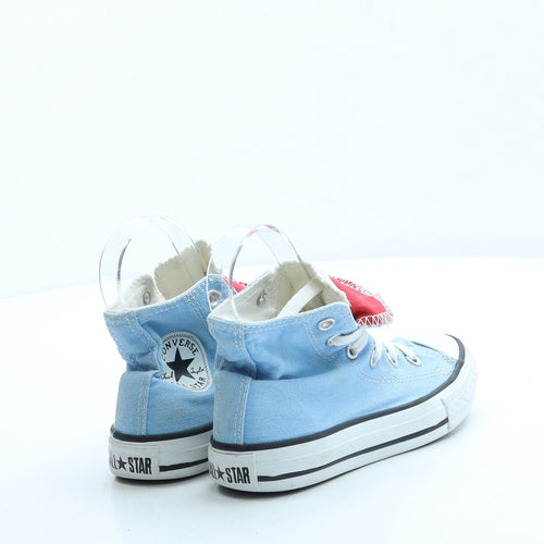 Converse Boys Blue Fabric Trainer UK 11 28 - Unisex